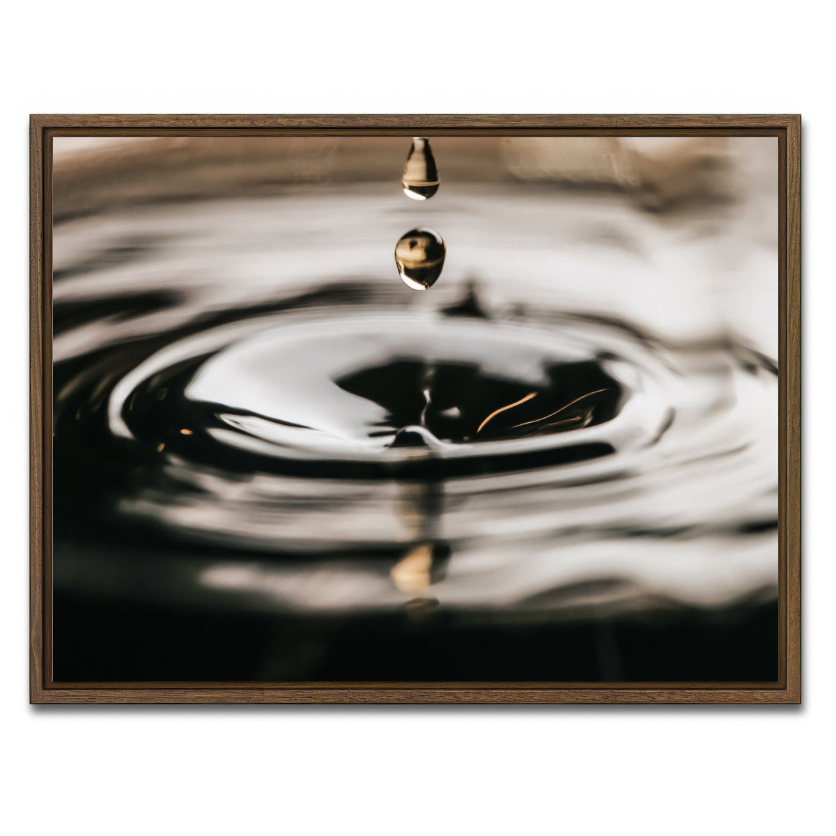 AUTO-MOCKUP WHITE | Drop | 1 Piece | Walnut Framed Canvas | group=4x3