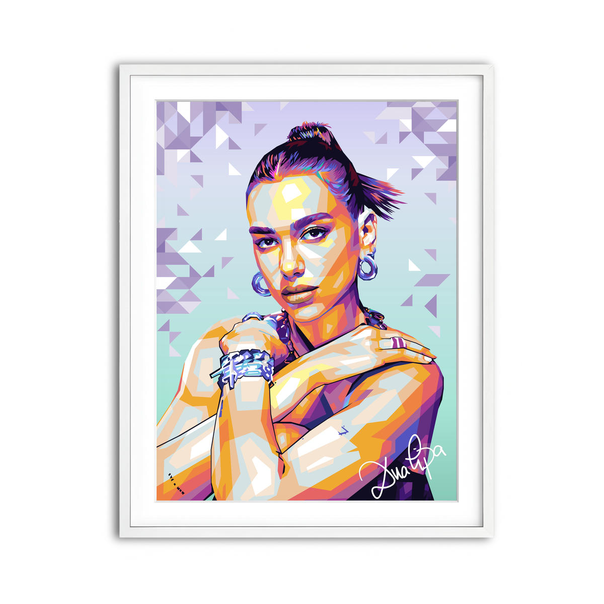 Framed Print 3x4 White