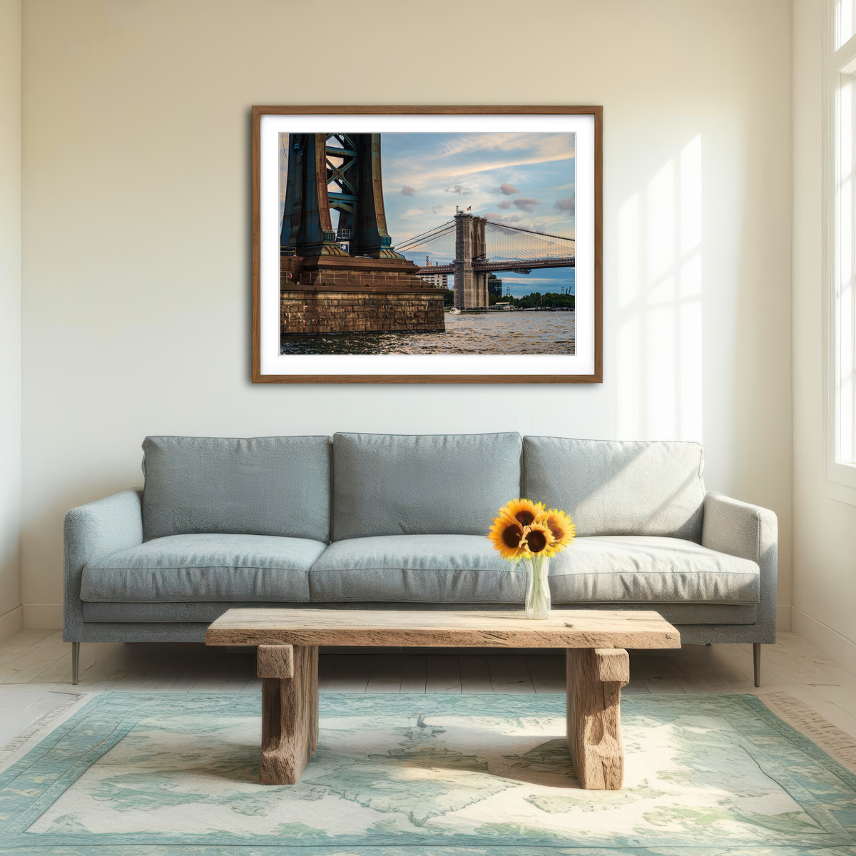 AUTO-MOCKUP ROOM | Dual Bridges Wall Art