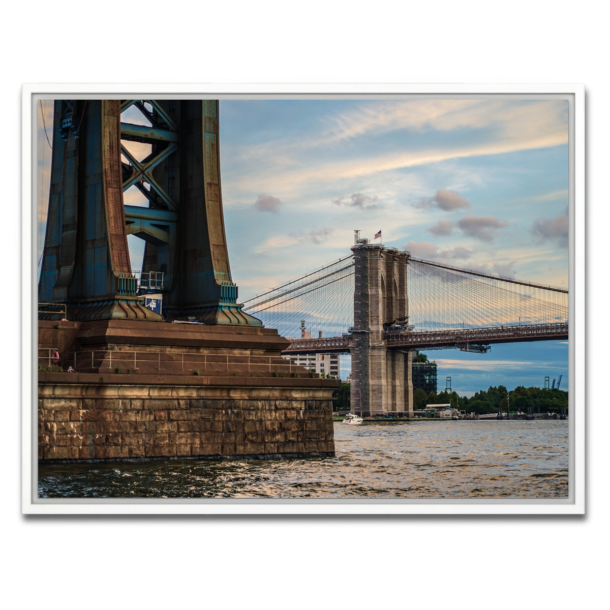 AUTO-MOCKUP WHITE | Dual Bridges | 1 Piece | White Framed Canvas | group=4x3