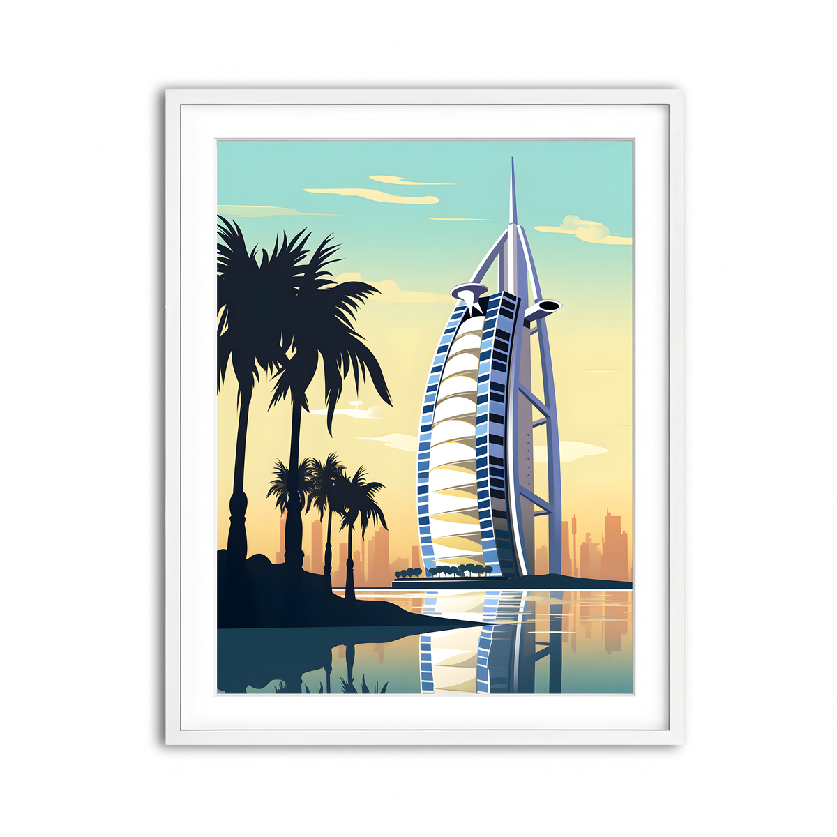 Framed Print 3x4 White