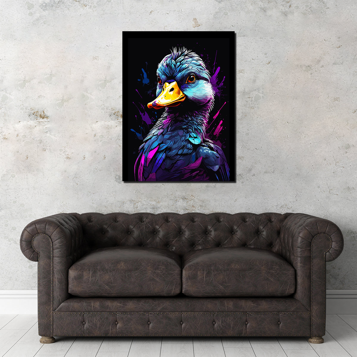 Duck Animal Colorful Wall Art