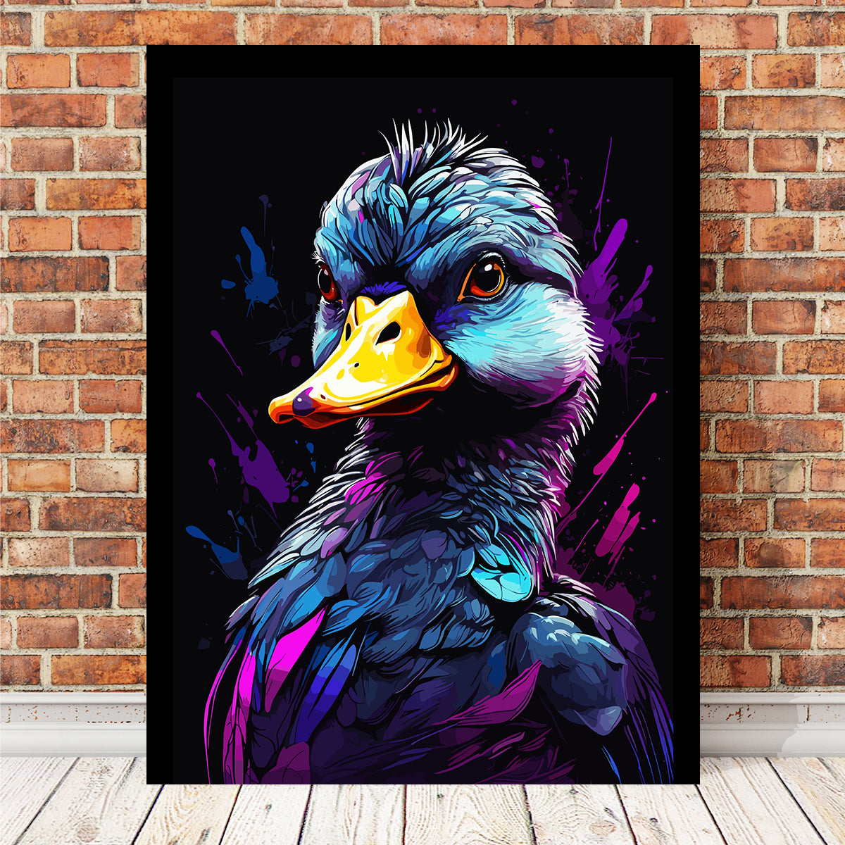 Duck Animal Colorful Wall Art