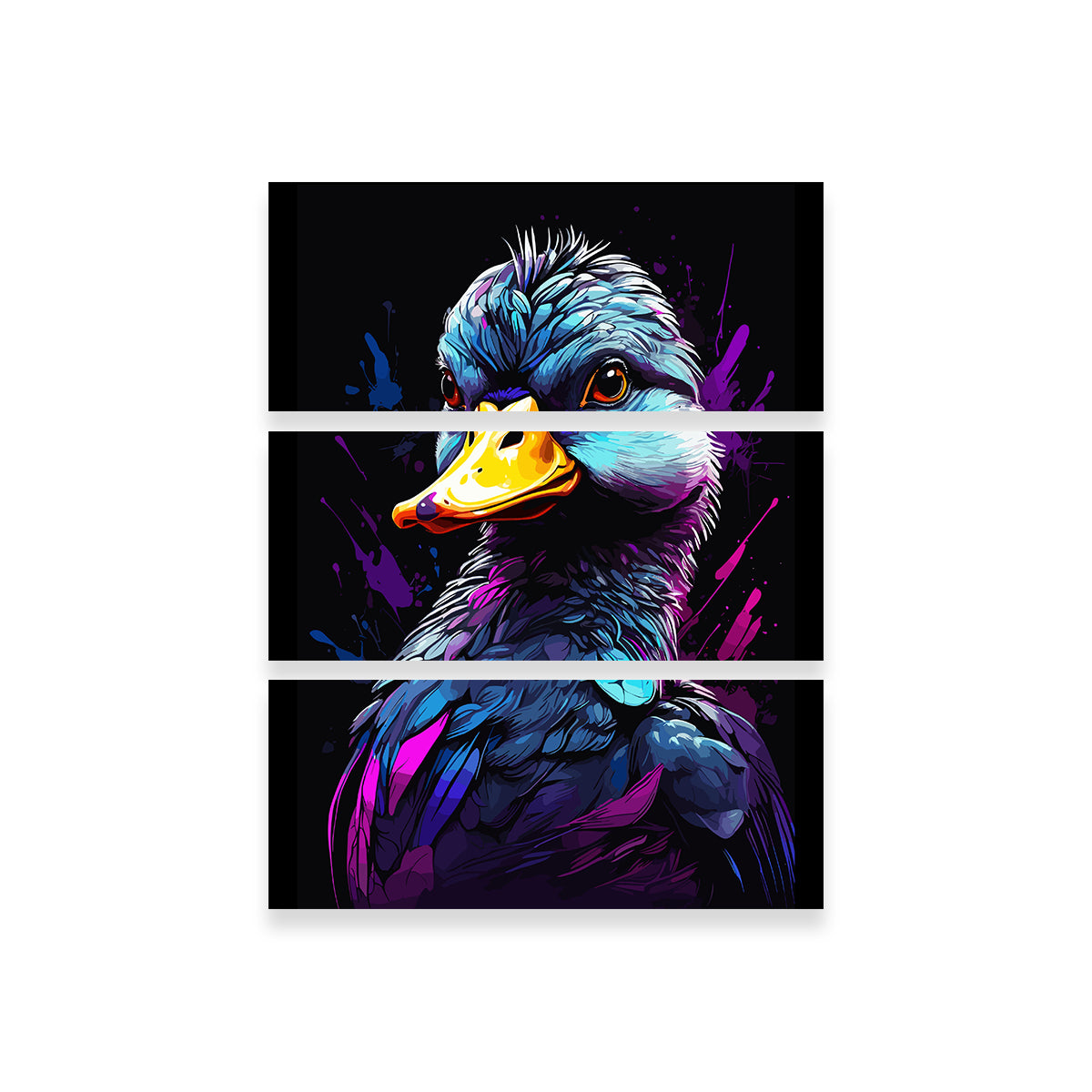 Duck Animal Colorful Wall Art