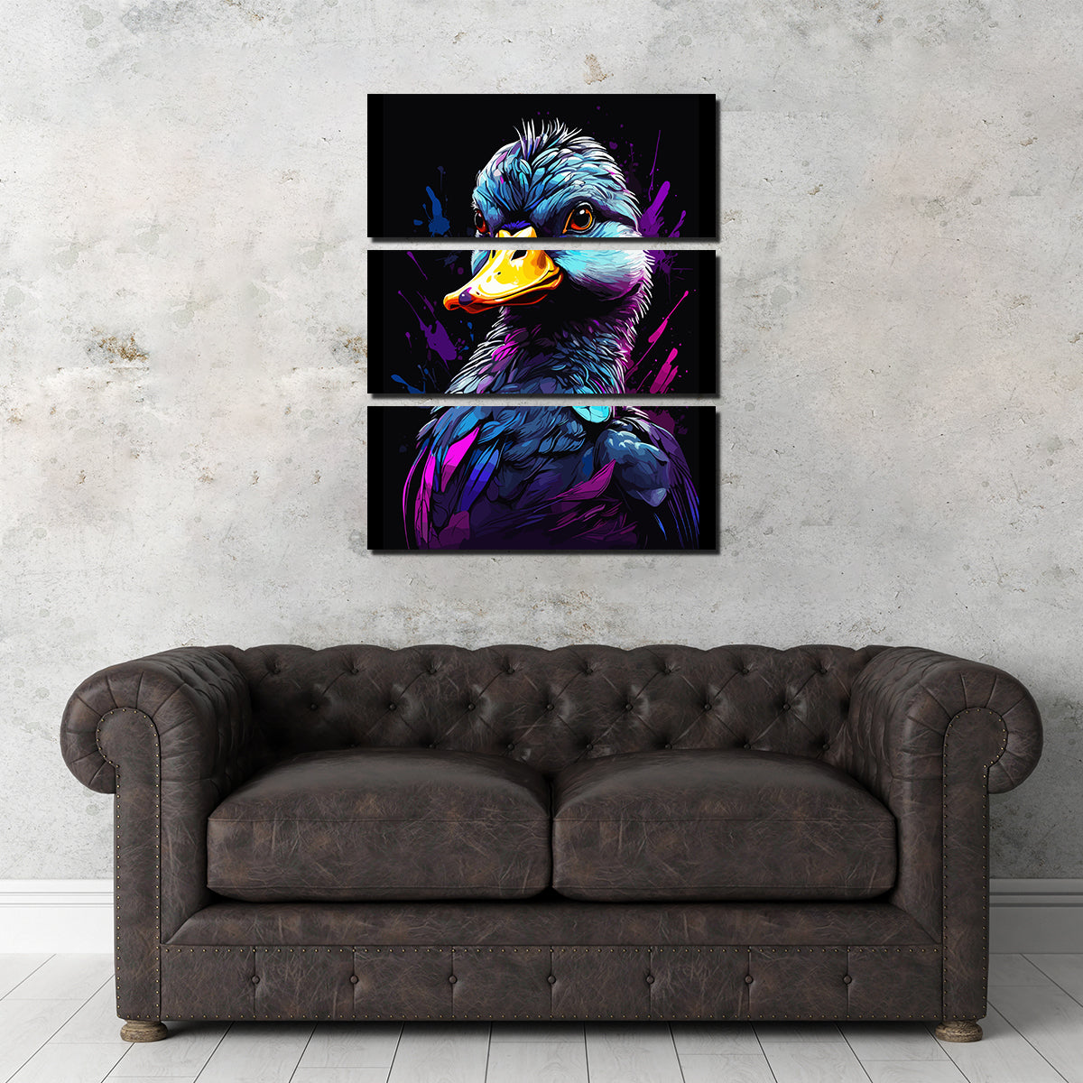 Duck Animal Colorful Wall Art