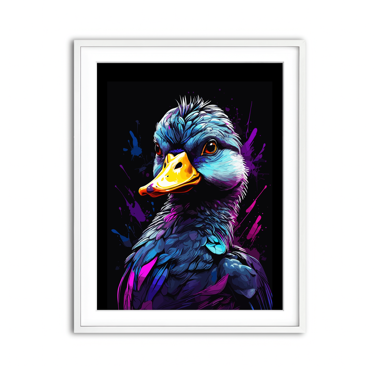 Framed Print 3x4 White