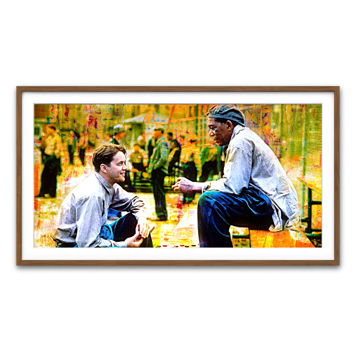 Framed Print 2x1 Walnut