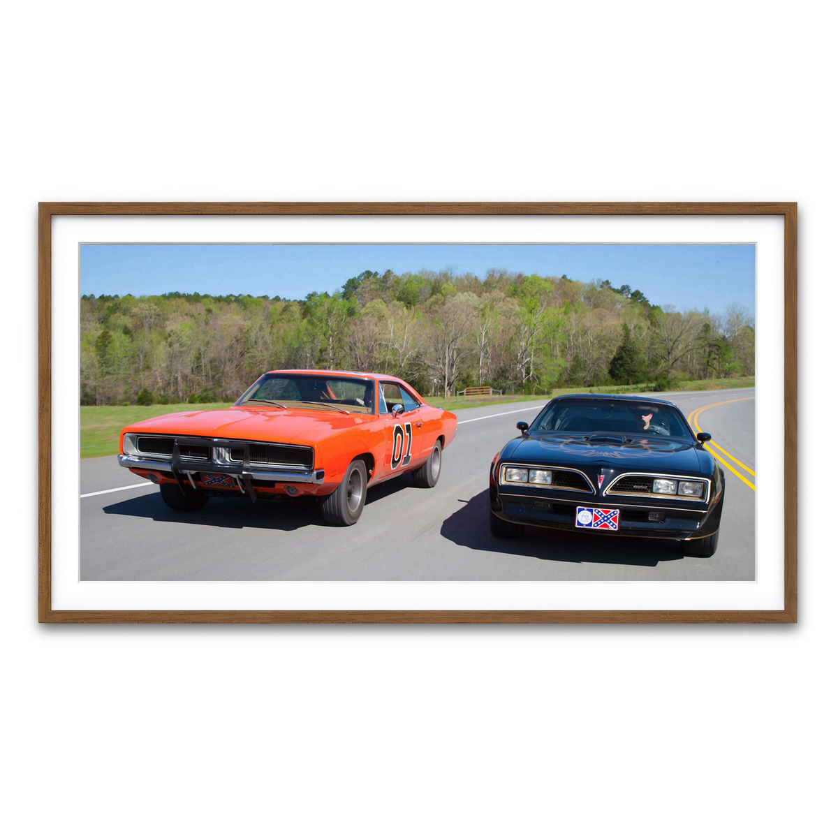 Framed Print 2x1 Walnut