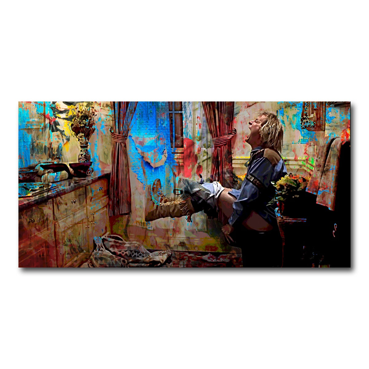 AUTO-MOCKUP WHITE | Dumb & Dumber Bathroom Decor | 1 Piece | Gallery Wrap Canvas | group=2x1