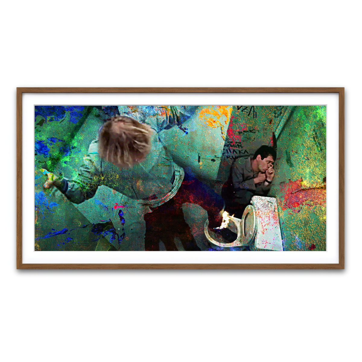 Framed Print 2x1 Walnut