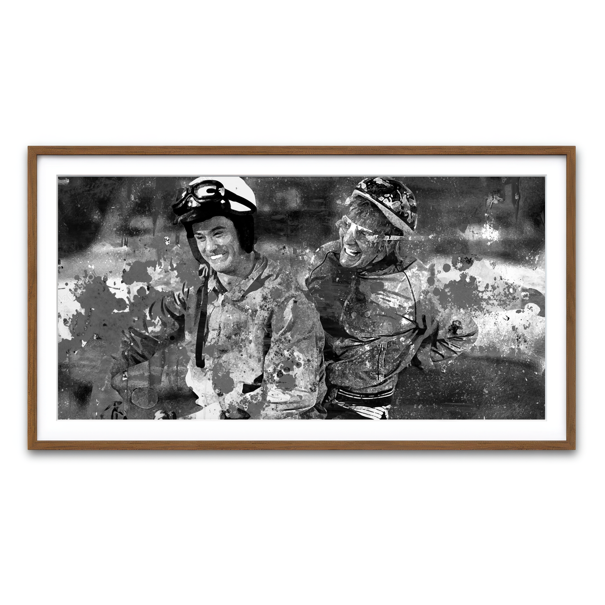 Framed Print 2x1 Walnut