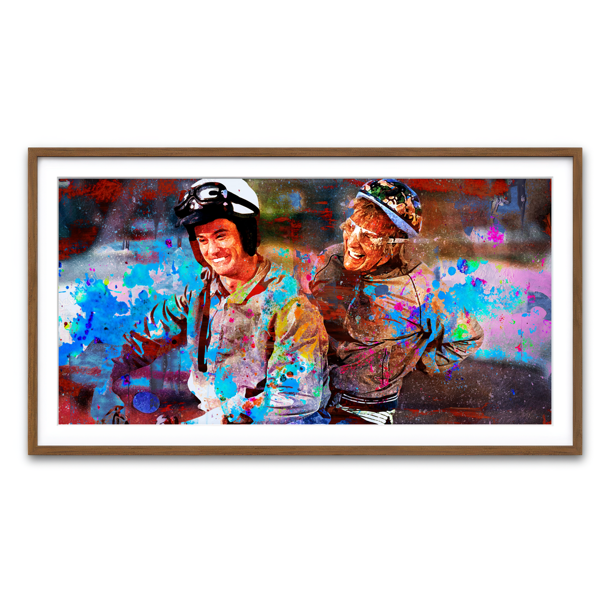 Framed Print 2x1 Walnut