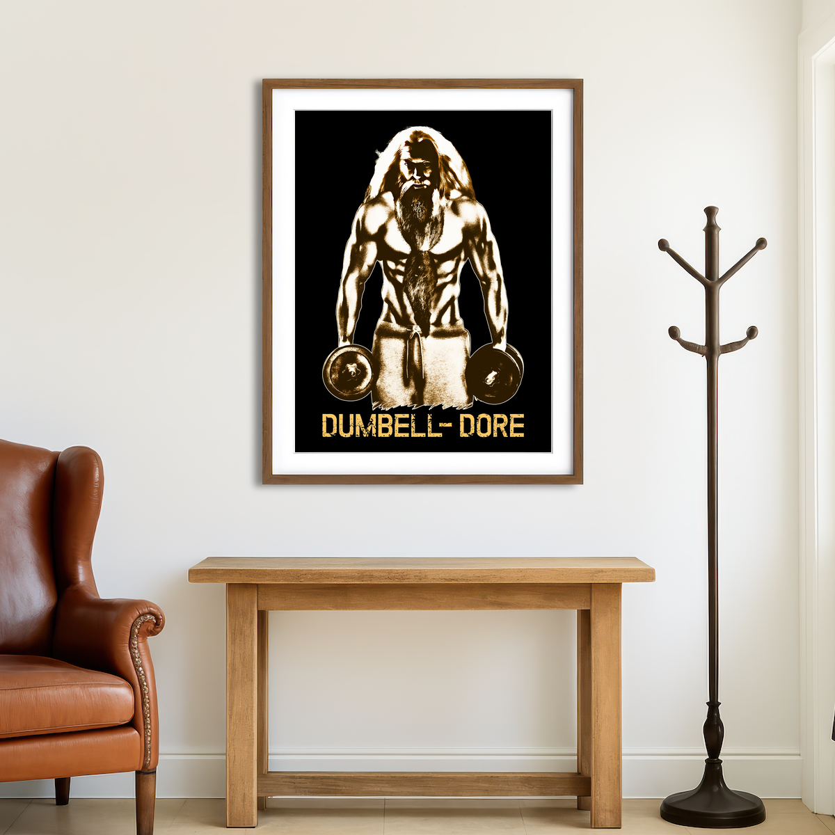 AUTO-MOCKUP ROOM | Dumbbell-Dore Wall Art