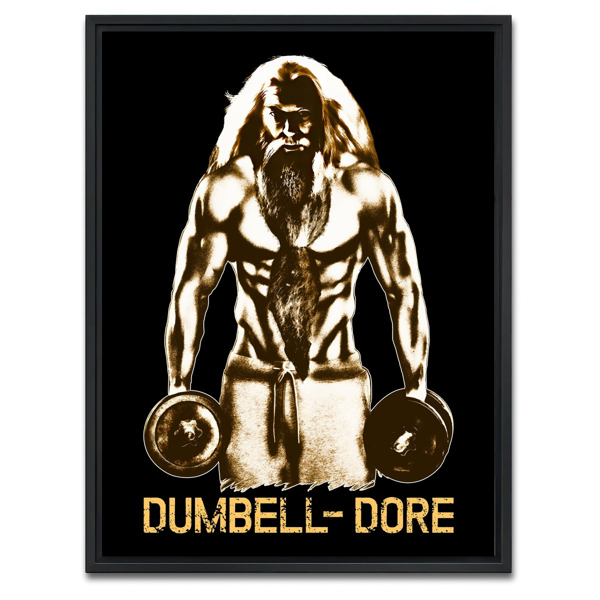AUTO-MOCKUP WHITE | Dumbbell-Dore | 1 Piece | Black Framed Canvas | group=3x4