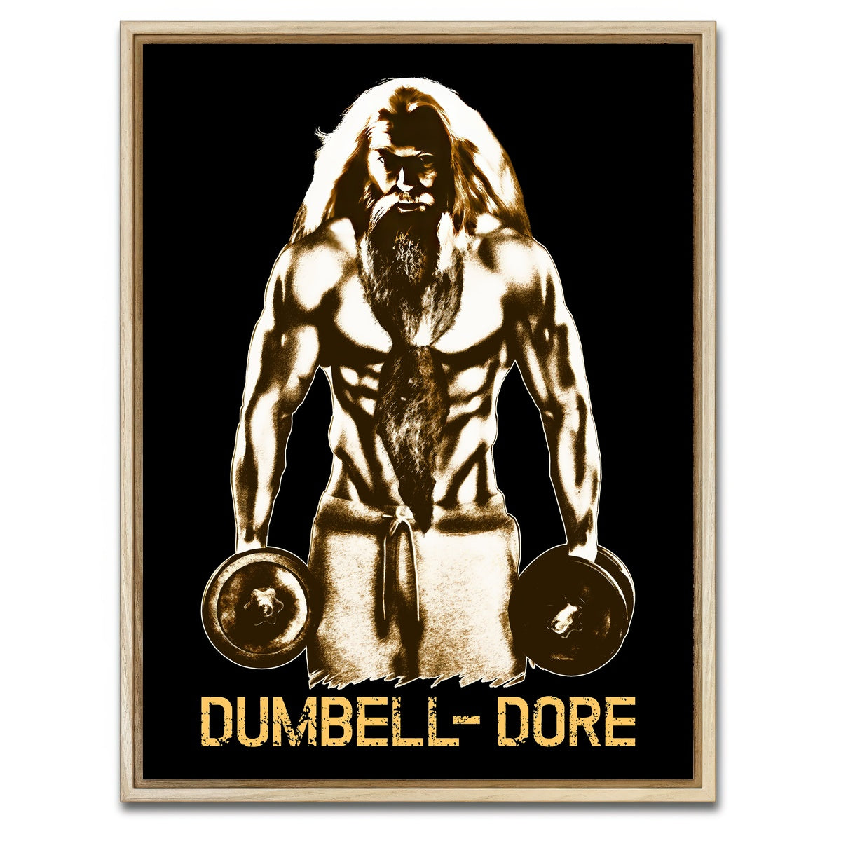 AUTO-MOCKUP WHITE | Dumbbell-Dore | 1 Piece | Natural Framed Canvas | group=3x4