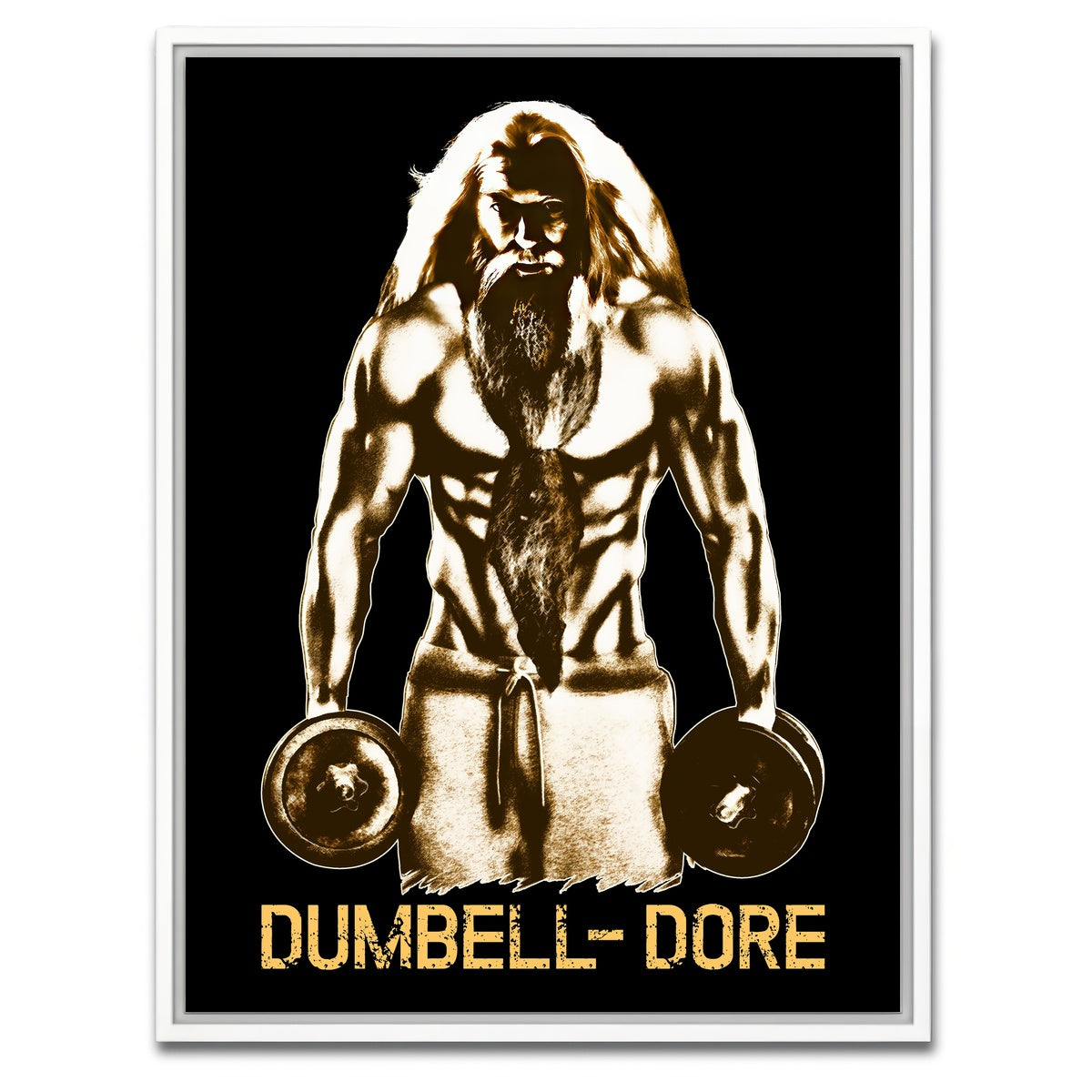 AUTO-MOCKUP WHITE | Dumbbell-Dore | 1 Piece | White Framed Canvas | group=3x4