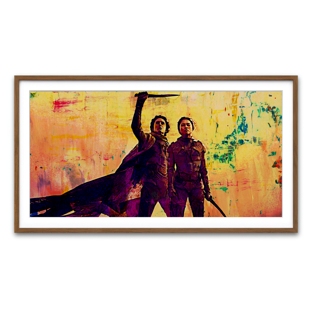 Framed Print 2x1 Walnut