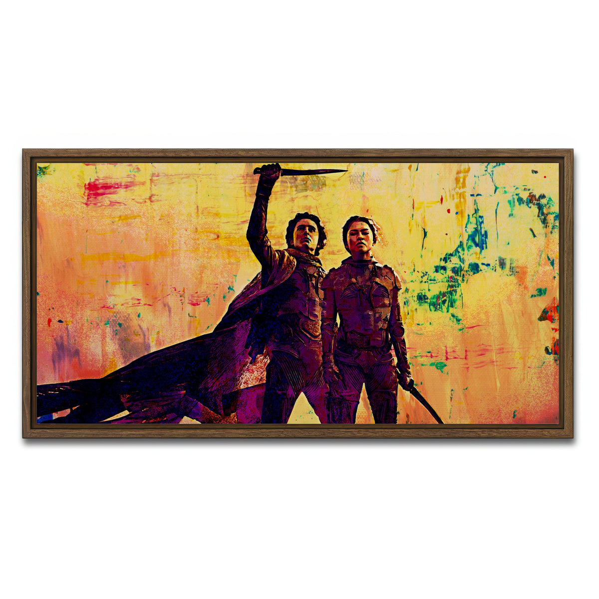 AUTO-MOCKUP WHITE | Dune Part Two | 1 Piece | Walnut Framed Canvas | group=2x1