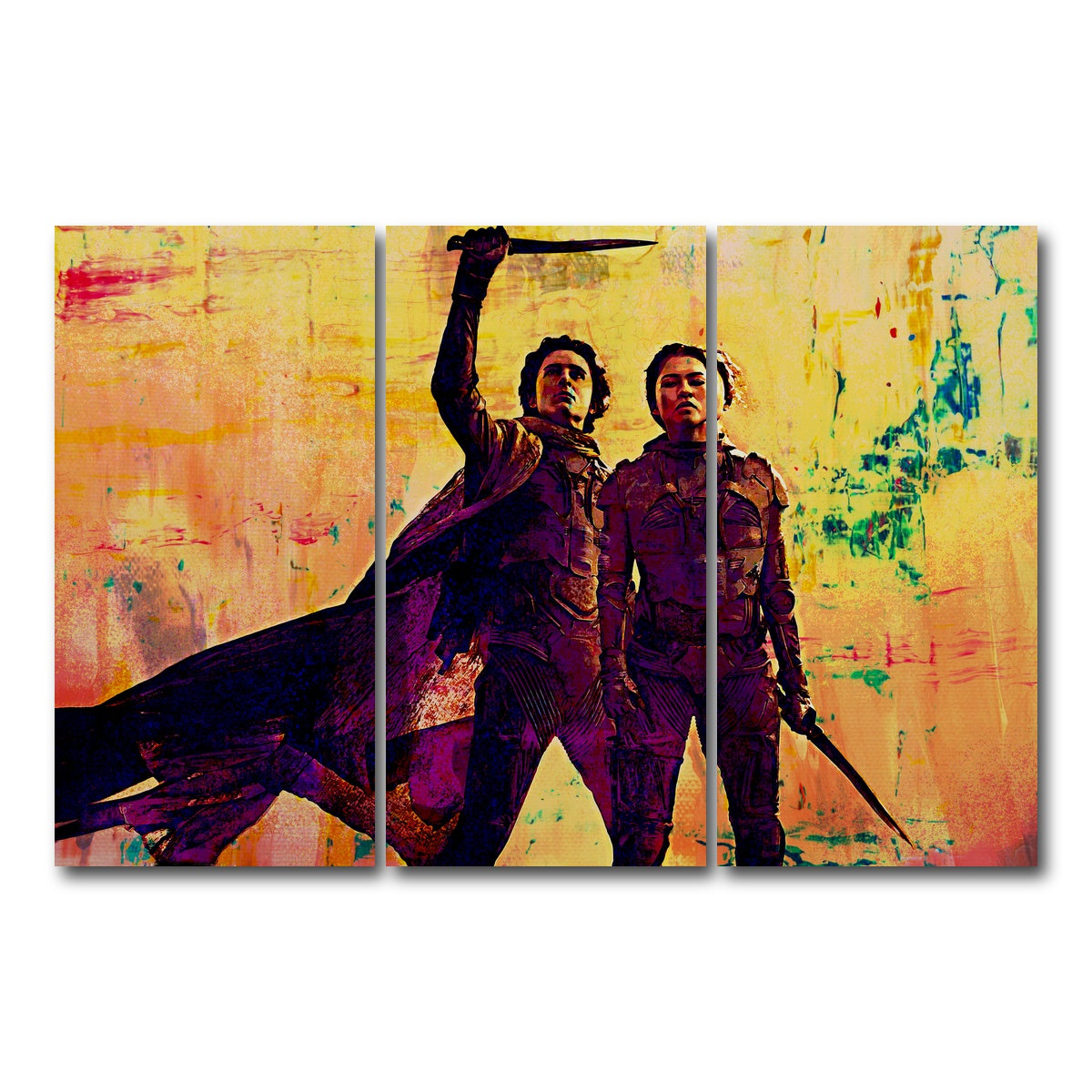 AUTO-MOCKUP WHITE | Dune Part Two | 3 Piece | Gallery Wrap Canvas | group=12x24