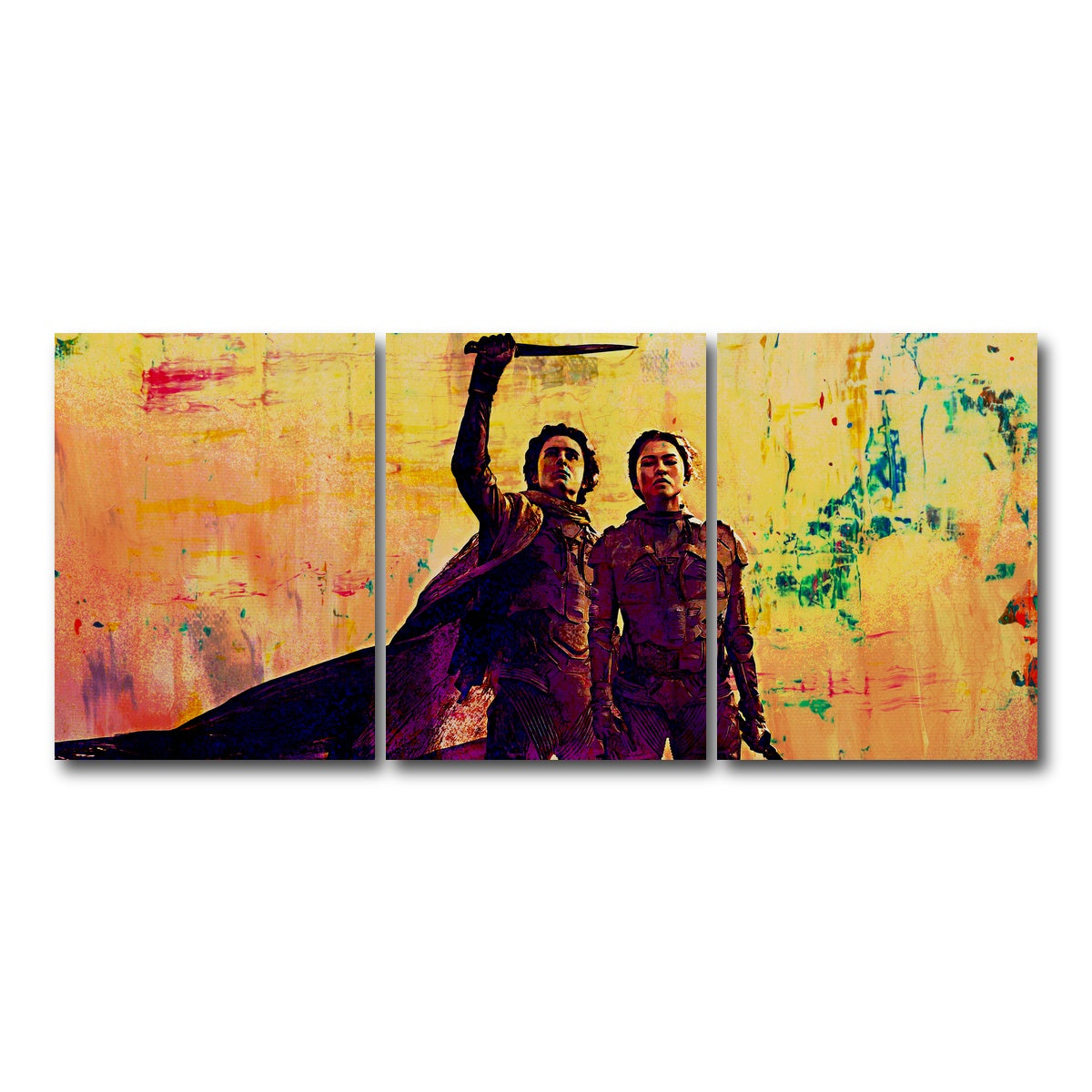 AUTO-MOCKUP WHITE | Dune Part Two | 3 Piece | Gallery Wrap Canvas | group=18x24