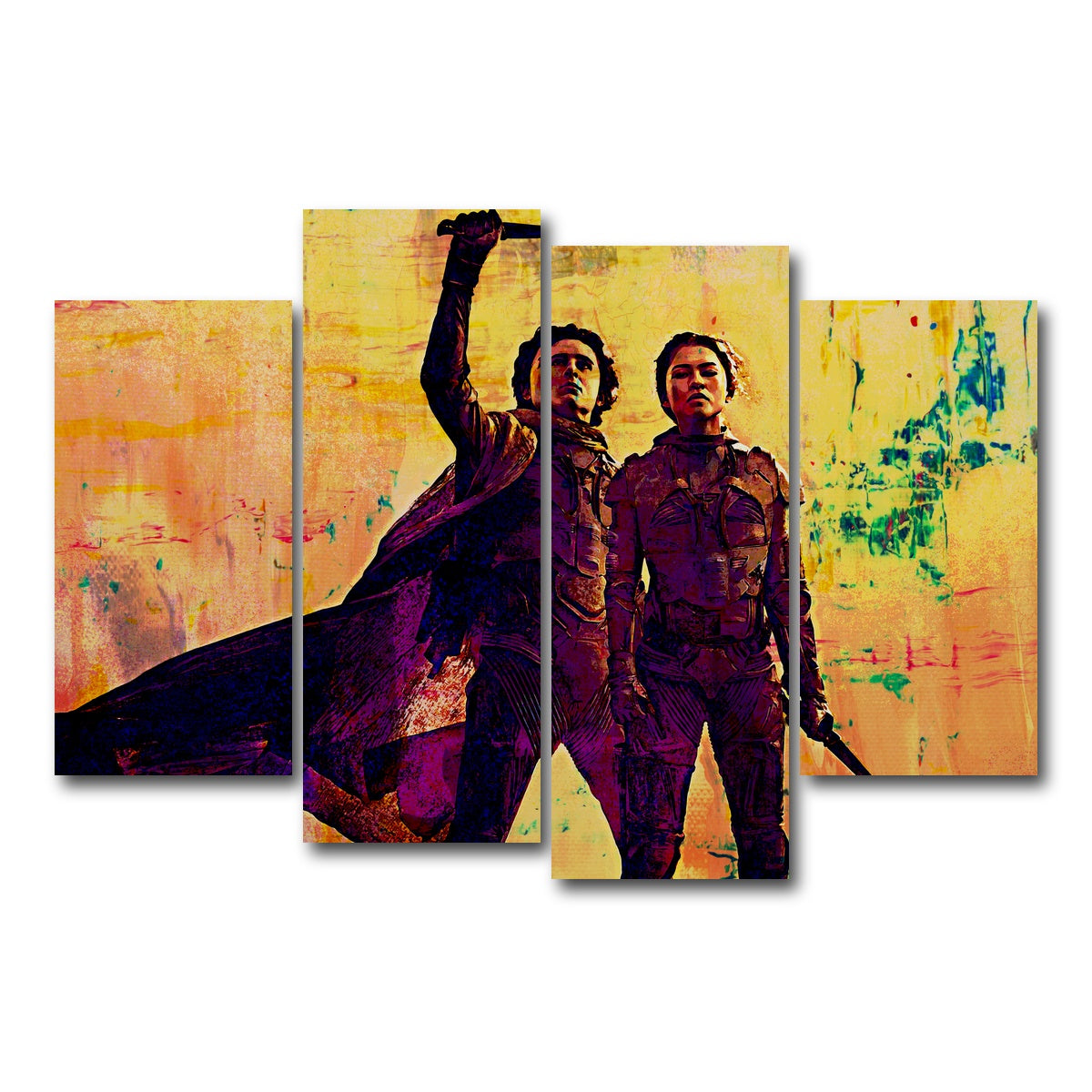 AUTO-MOCKUP WHITE | Dune Part Two | 4 Piece | Gallery Wrap Canvas | group=4_short