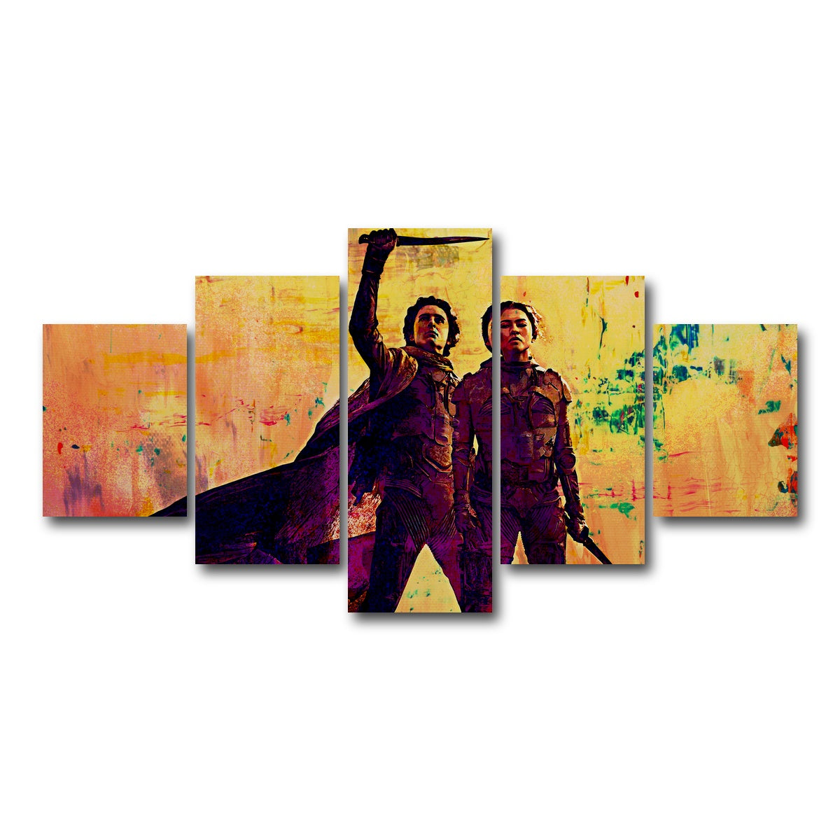 AUTO-MOCKUP WHITE | Dune Part Two | 5 Piece | Gallery Wrap Canvas | group=5_short