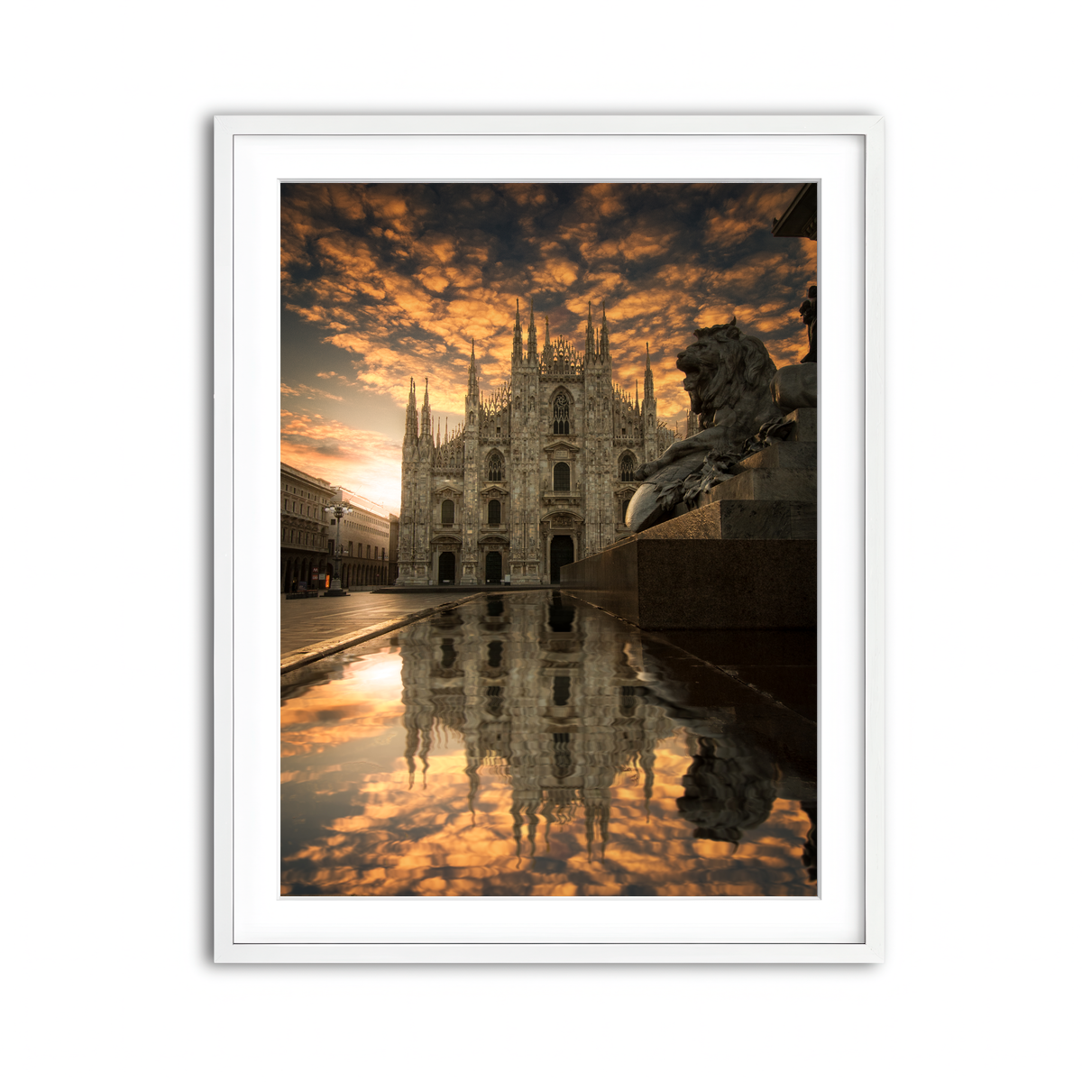 Framed Print 3x4 White