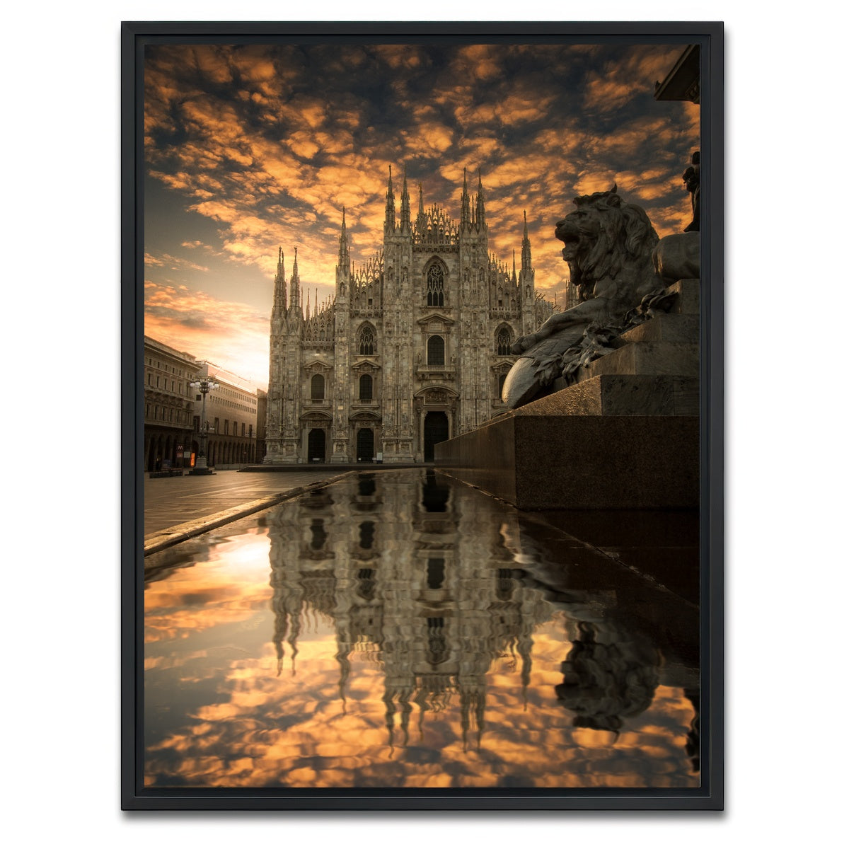 AUTO-MOCKUP WHITE | Duomo II | 1 Piece | Black Framed Canvas | group=3x4
