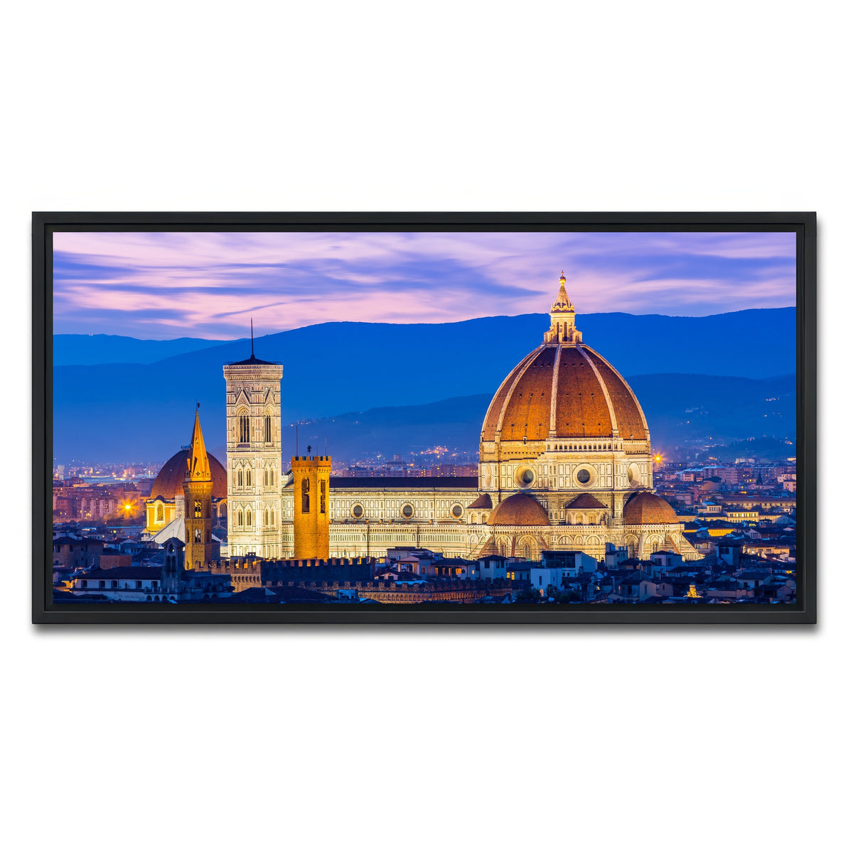 AUTO-MOCKUP WHITE | Duomo of Florence | 1 Piece | Black Framed Canvas | group=2x1