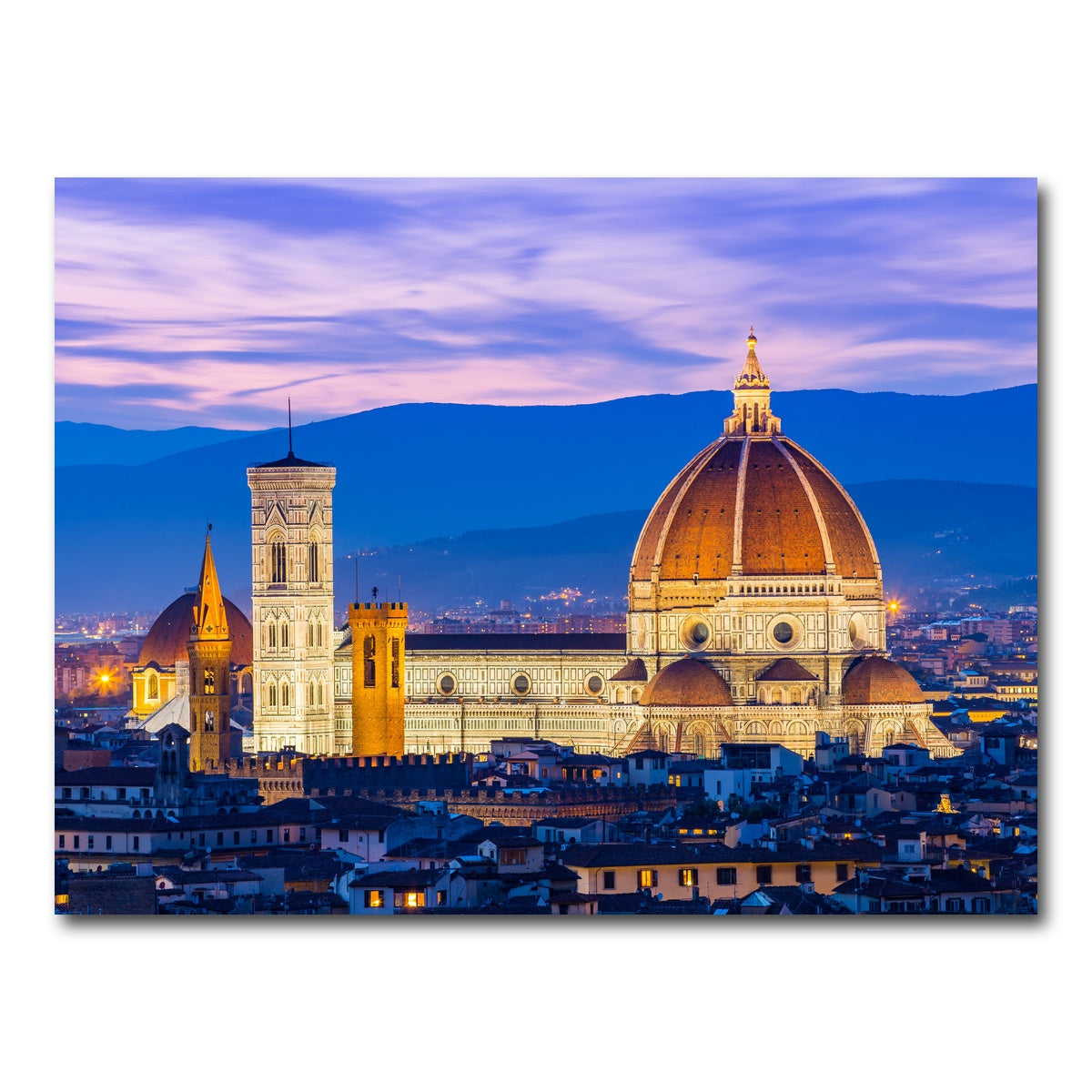 AUTO-MOCKUP WHITE | Duomo of Florence | 1 Piece | Gallery Wrap Canvas | group=4x3