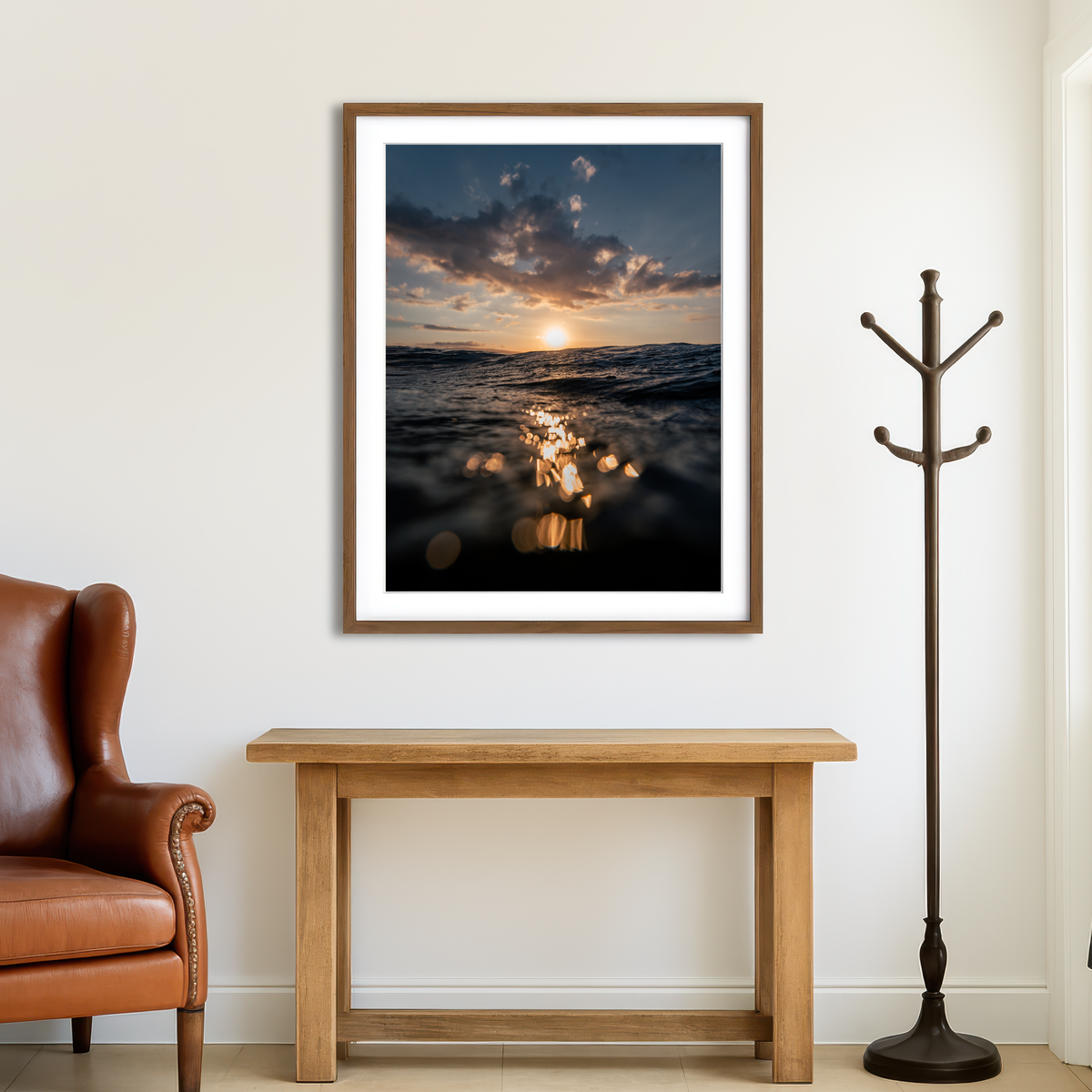 AUTO-MOCKUP ROOM | Dusk At Sea Wall Art