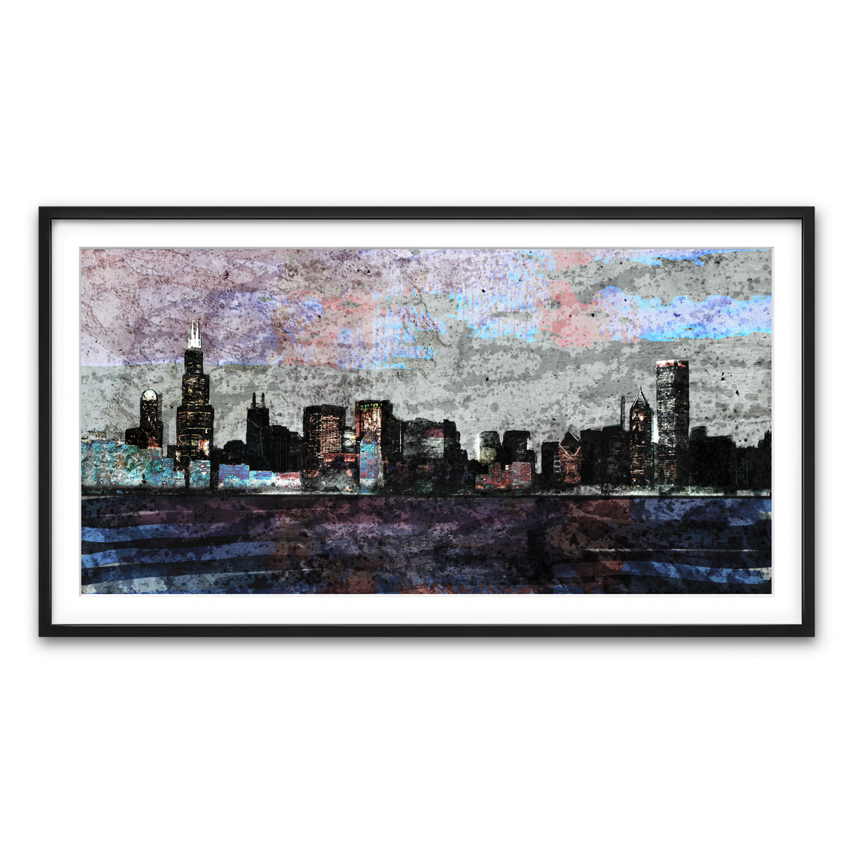 Framed Print 2x1 Black