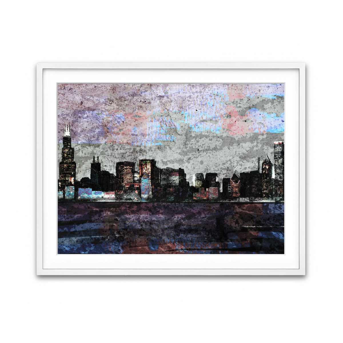 Framed Print 4x3 White