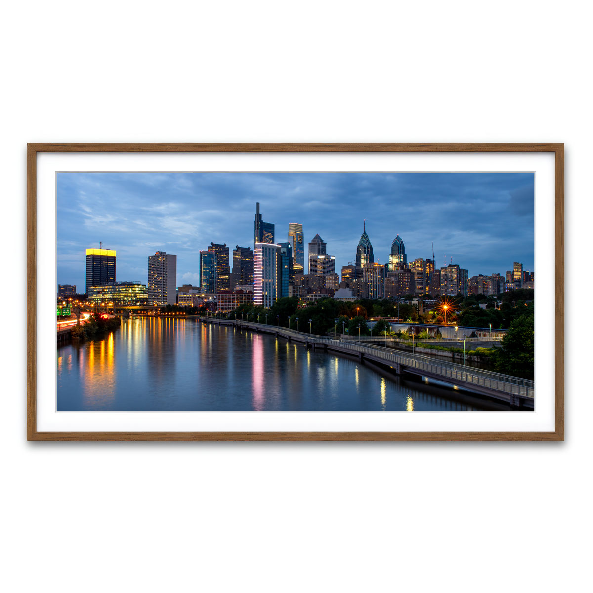 Framed Print 2x1 Walnut