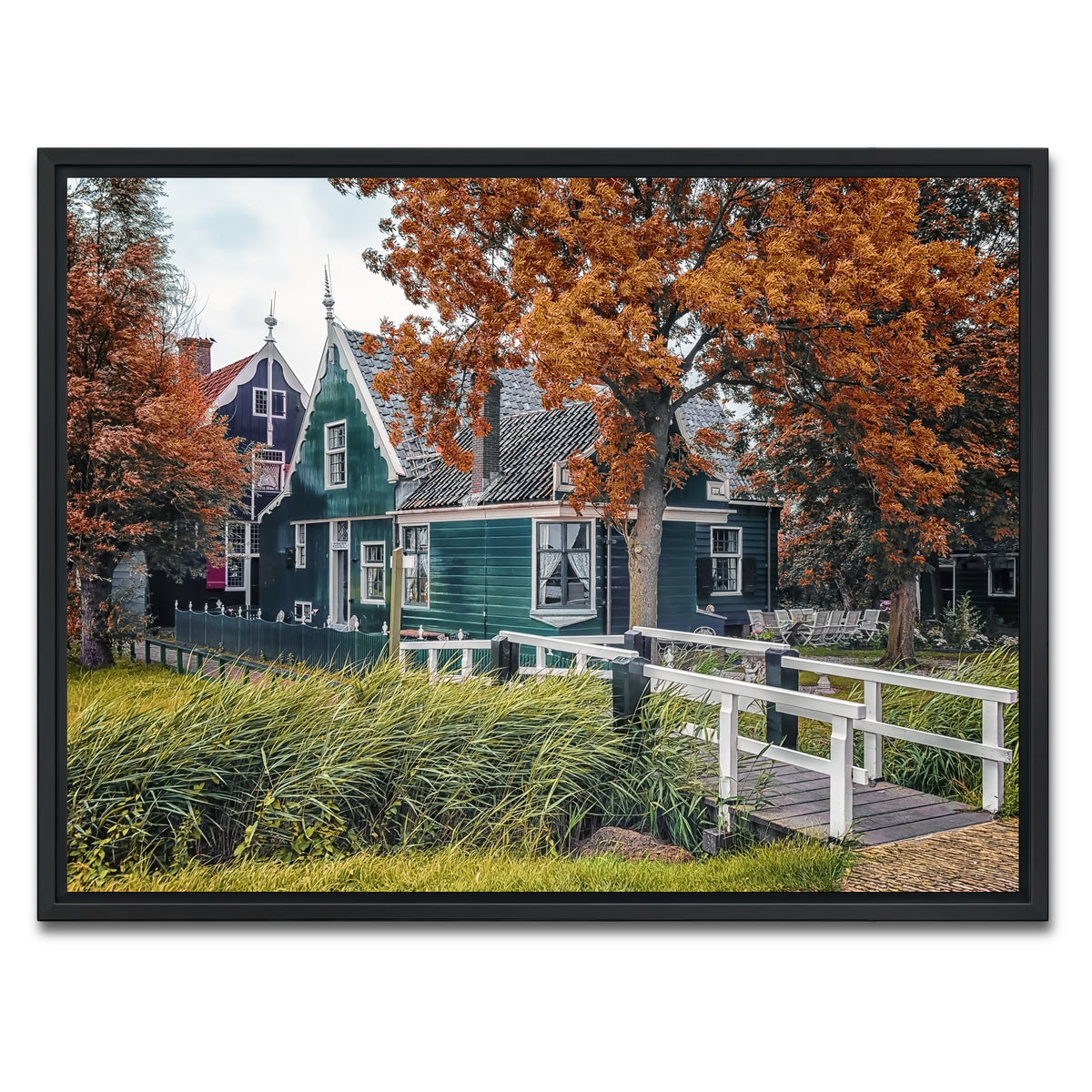 AUTO-MOCKUP WHITE | Dutch Countryside | 1 Piece | Black Framed Canvas | group=4x3