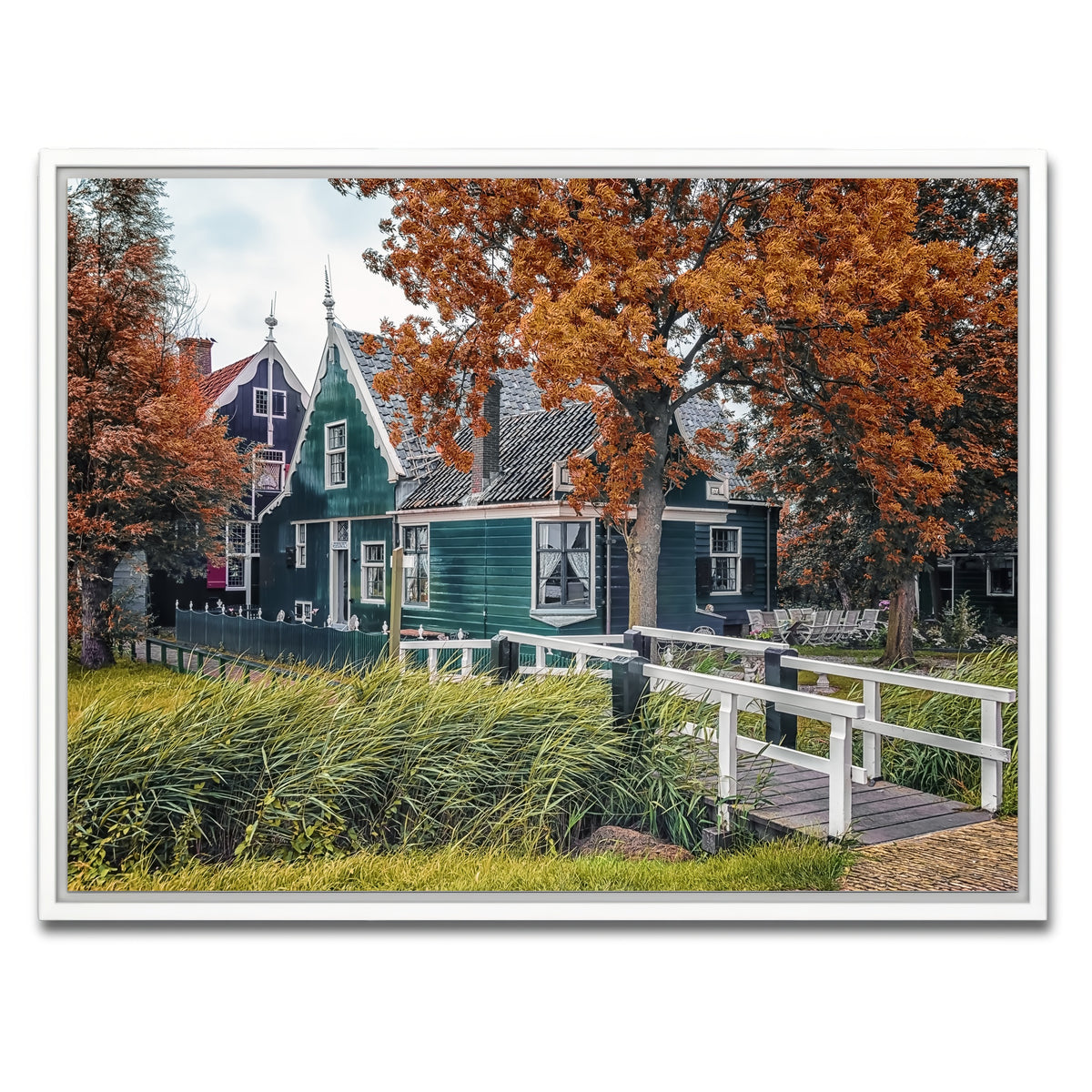 AUTO-MOCKUP WHITE | Dutch Countryside | 1 Piece | White Framed Canvas | group=4x3