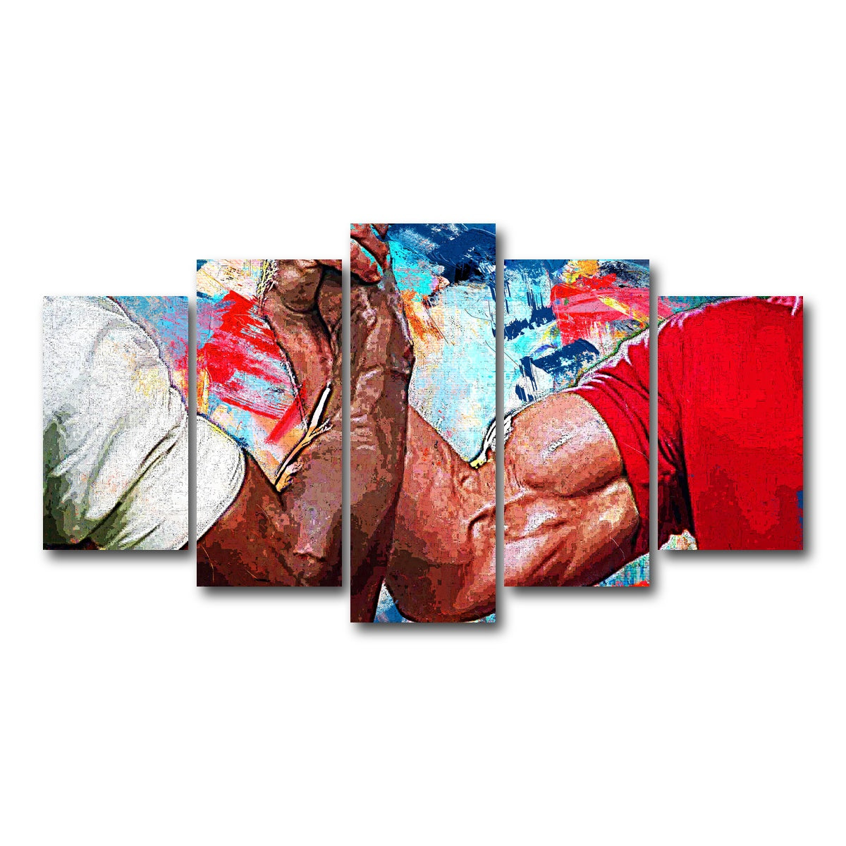 AUTO-MOCKUP WHITE | Dutch & Dillon Handshake | 5 Piece | Gallery Wrap Canvas | group=5_normal