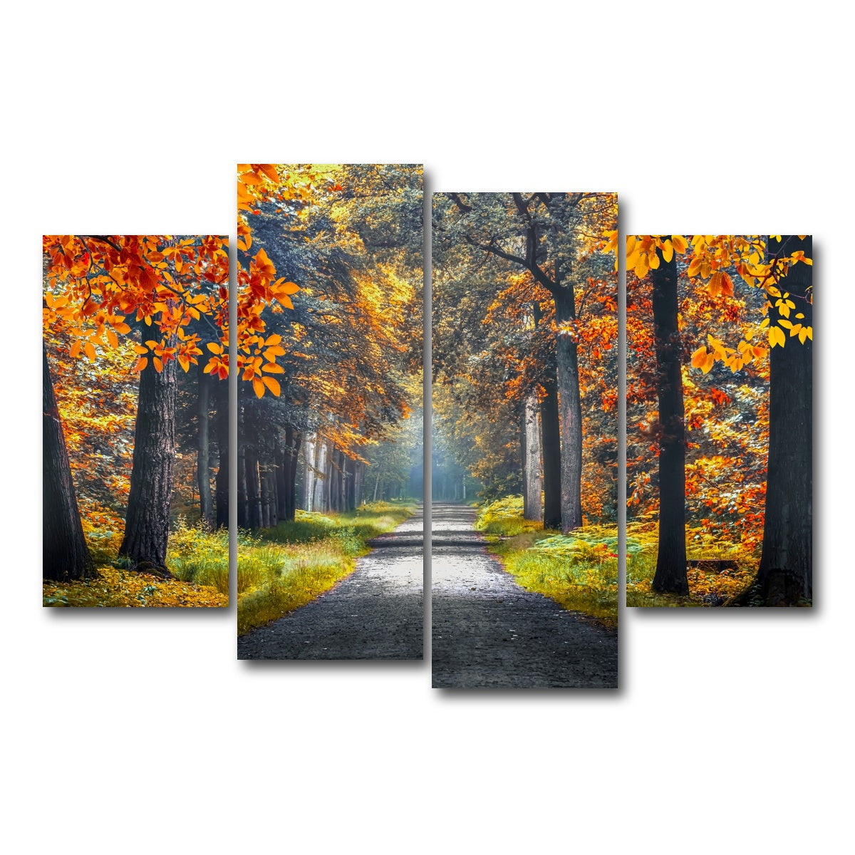 AUTO-MOCKUP WHITE | Dutch Forest | 4 Piece | Gallery Wrap Canvas | group=4_short