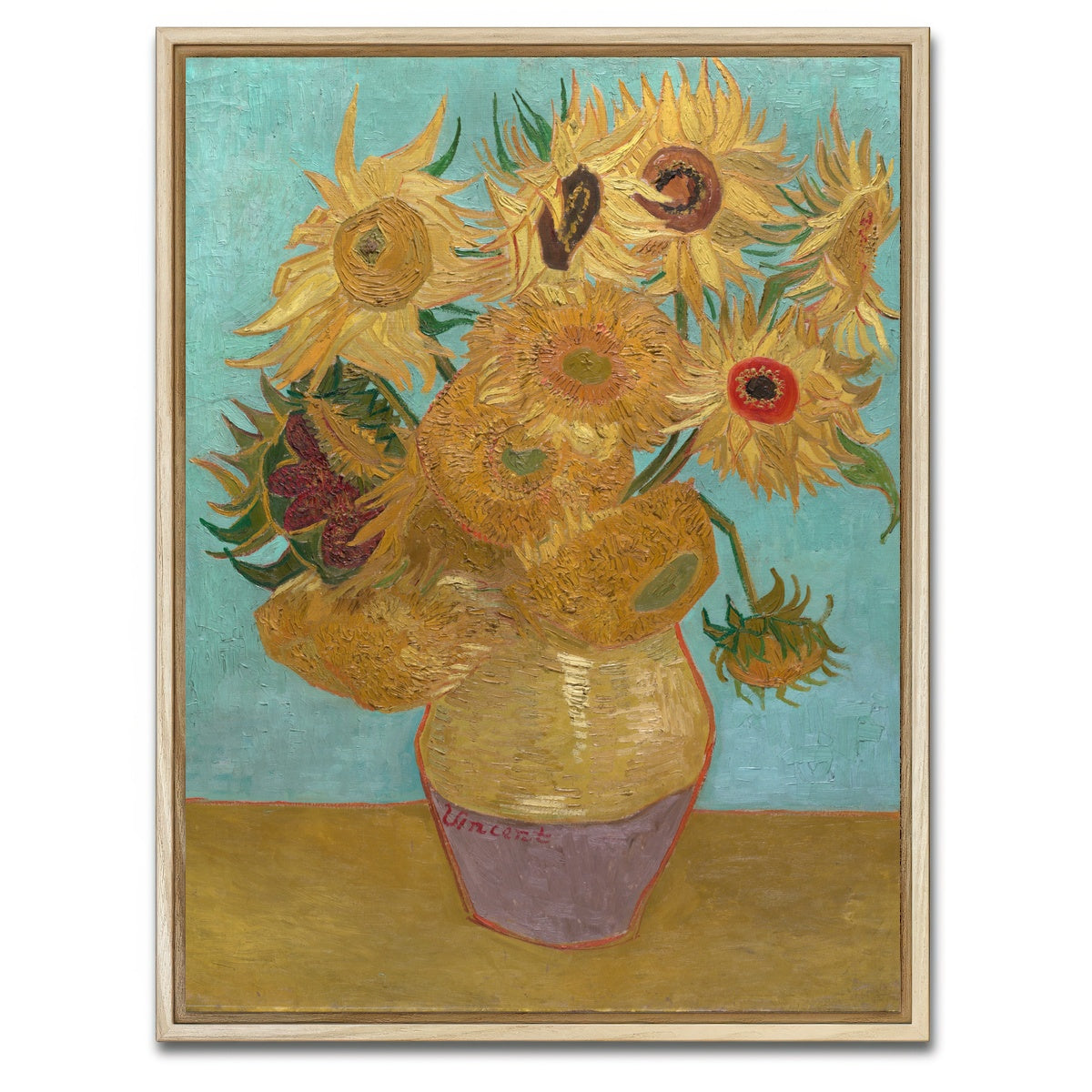 AUTO-MOCKUP WHITE | Dutch Sunflowers | 1 Piece | Natural Framed Canvas | group=3x4