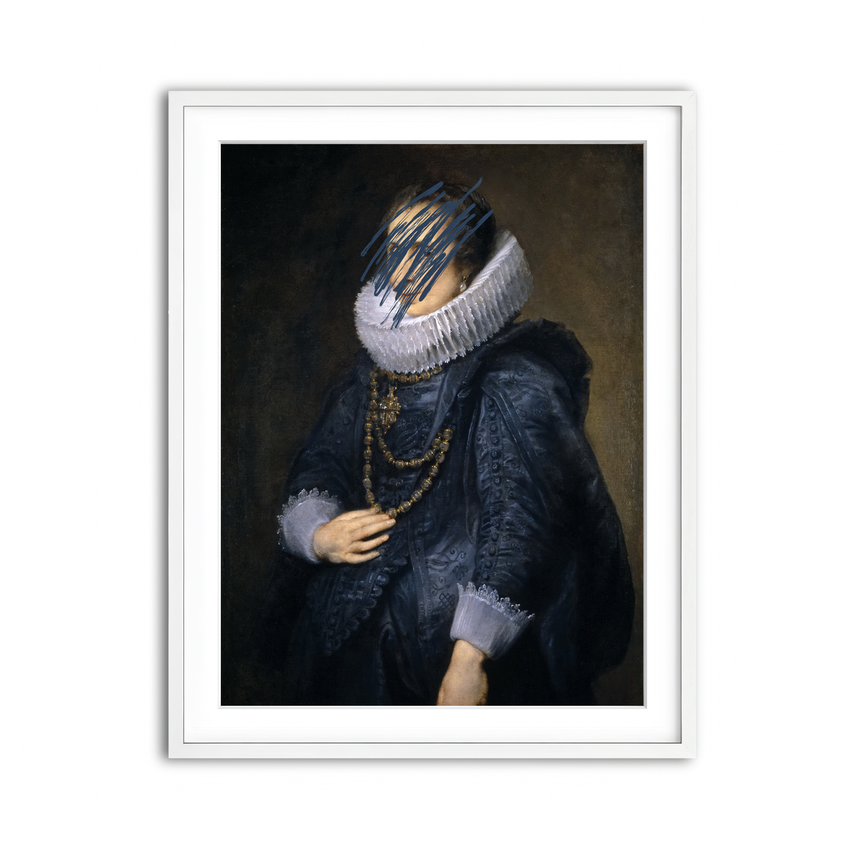 Framed Print 3x4 White