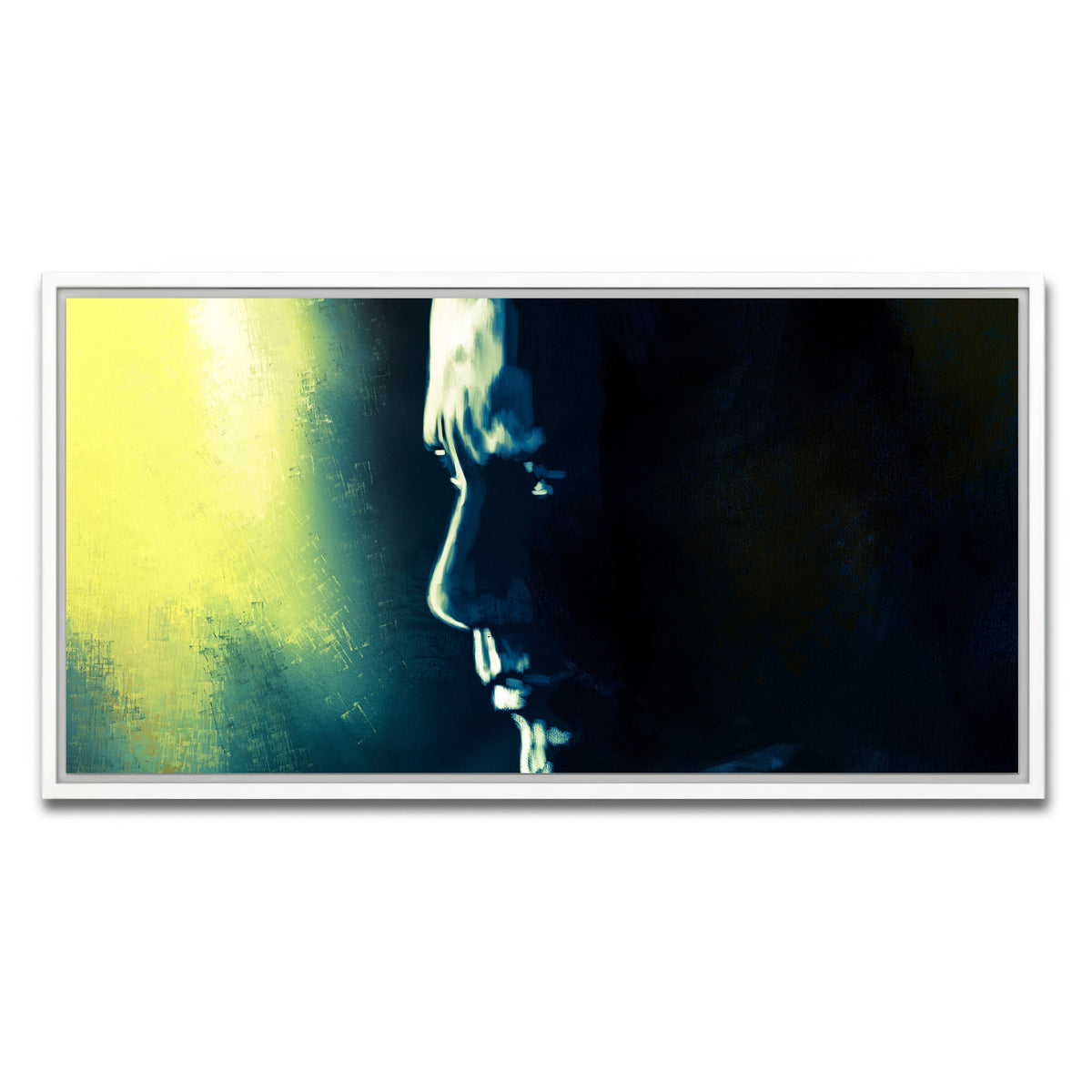 AUTO-MOCKUP WHITE | Dwayne 'The Rock' Johnson | 1 Piece | White Framed Canvas | group=2x1