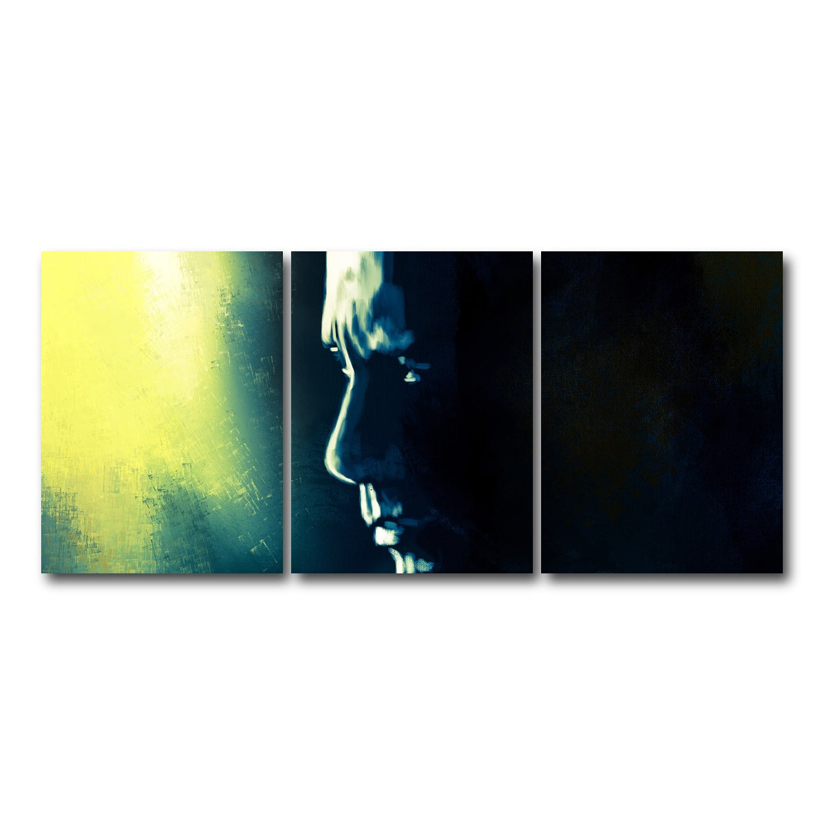 AUTO-MOCKUP WHITE | Dwayne 'The Rock' Johnson | 3 Piece | Gallery Wrap Canvas | group=18x24