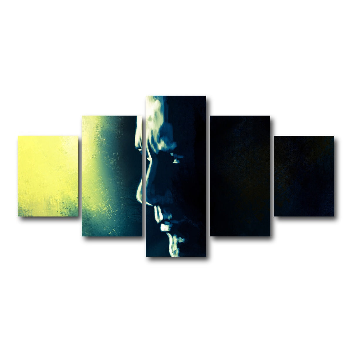 AUTO-MOCKUP WHITE | Dwayne 'The Rock' Johnson | 5 Piece | Gallery Wrap Canvas | group=5_short