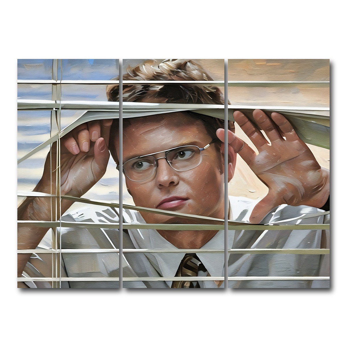 AUTO-MOCKUP WHITE | Dwight Painted | 3 Piece | Gallery Wrap Canvas | group=8x18