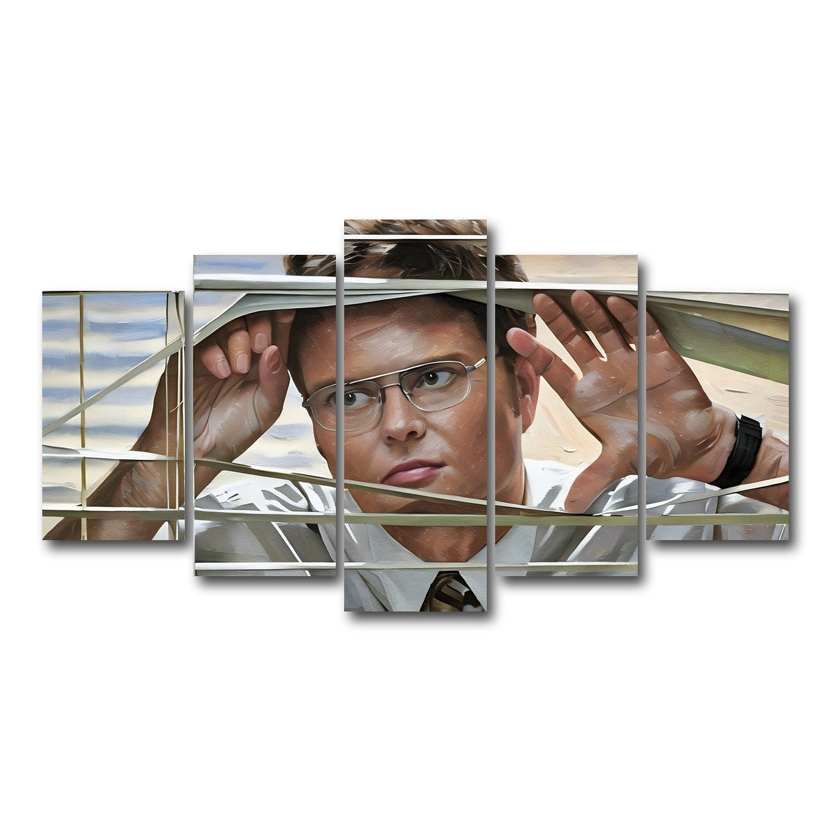 AUTO-MOCKUP WHITE | Dwight Painted | 5 Piece | Gallery Wrap Canvas | group=5_normal