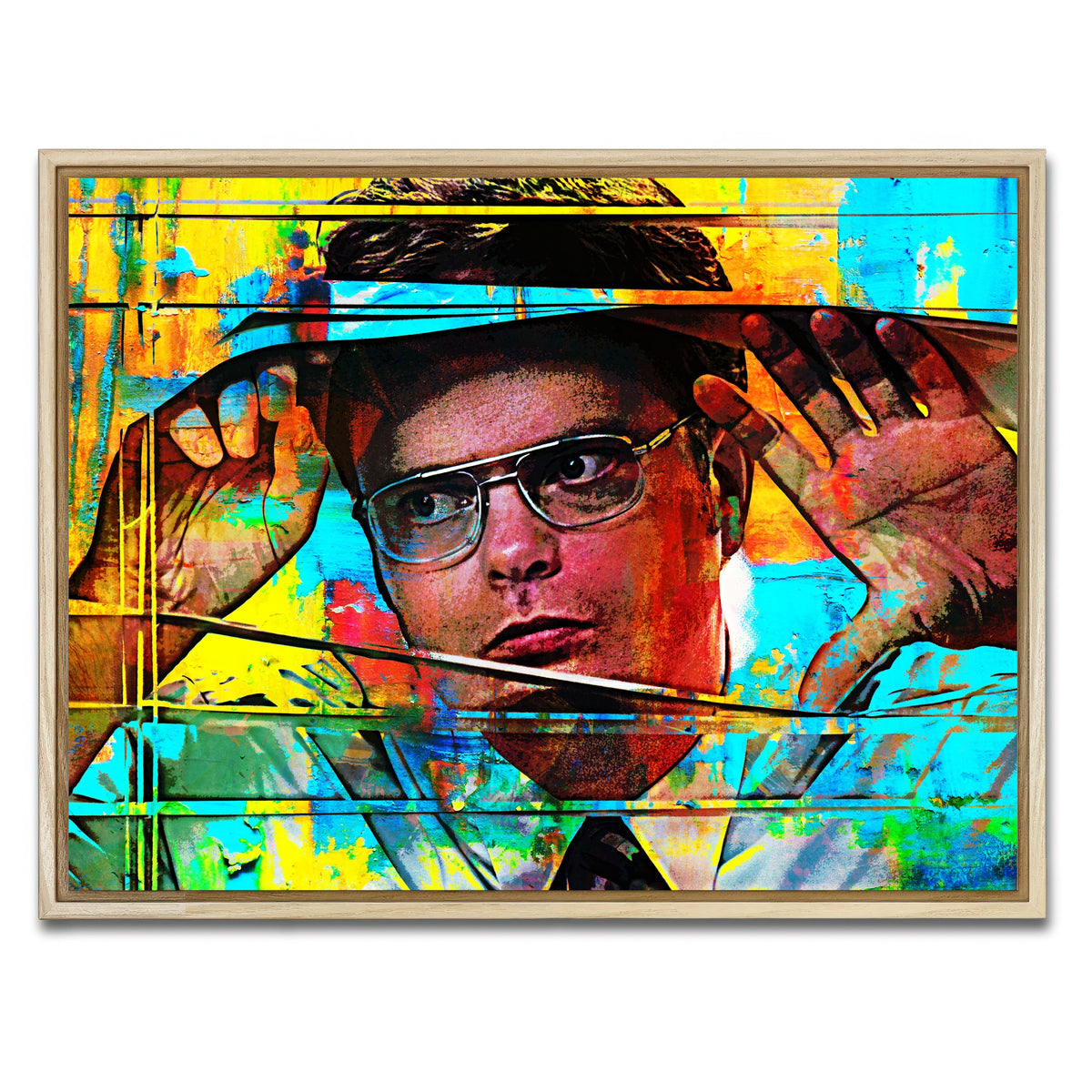 AUTO-MOCKUP WHITE | Dwight Schrute | 1 Piece | Natural Framed Canvas | group=4x3