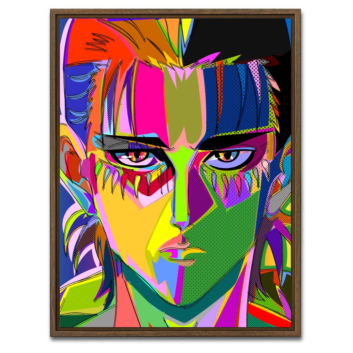 AUTO-MOCKUP WHITE | EREN | 1 Piece | Walnut Framed Canvas | group=3x4