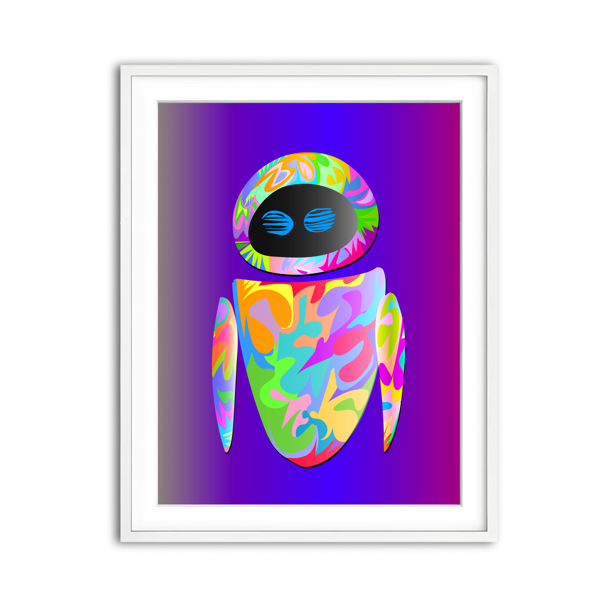 Framed Print 3x4 White