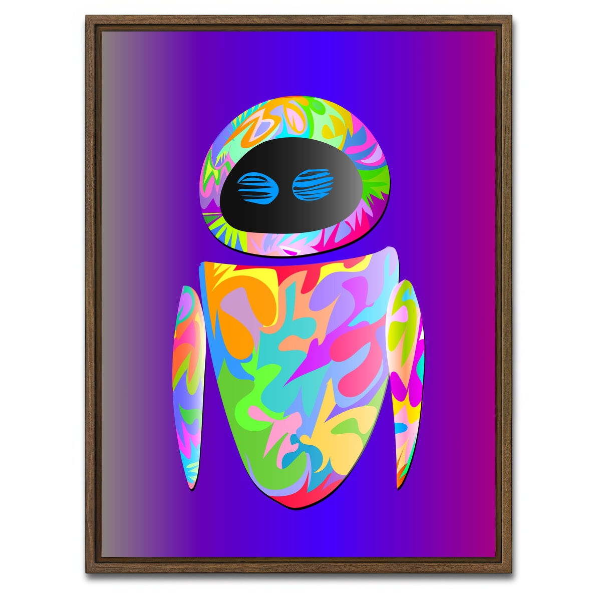 AUTO-MOCKUP WHITE | EVE | 1 Piece | Walnut Framed Canvas | group=3x4