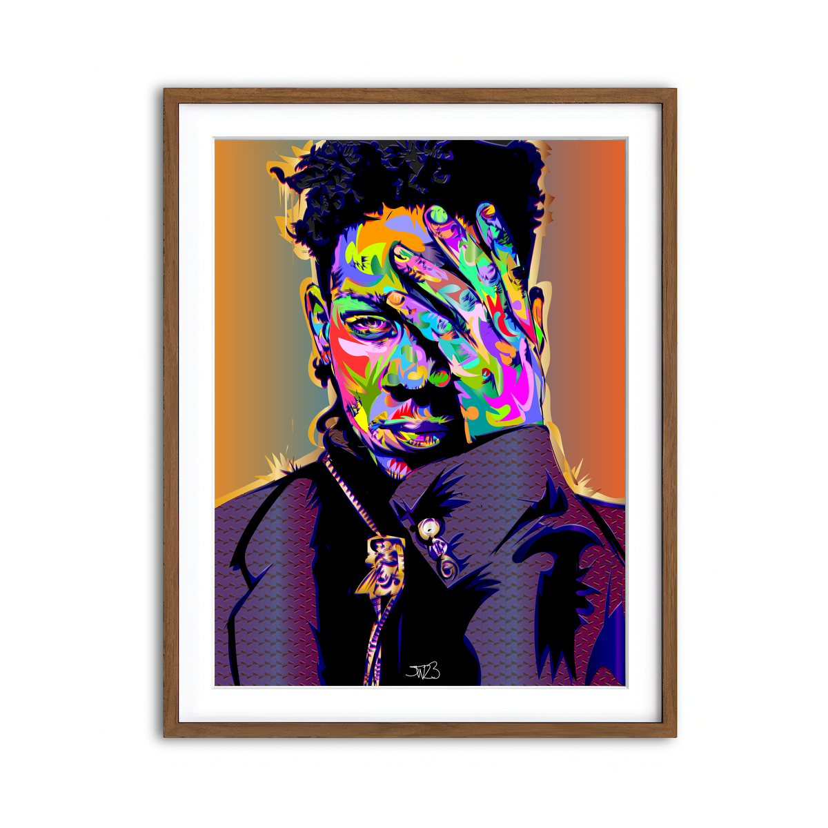 Framed Print 3x4 Walnut